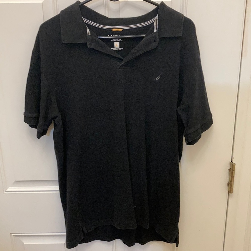 Large men’s nautical collared shirt